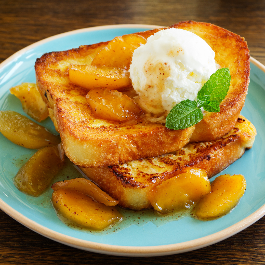 Apple Compote with French Toast