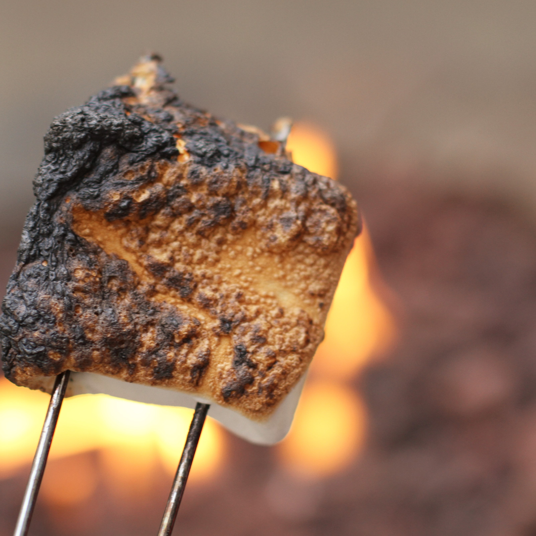 burnt marshmallows