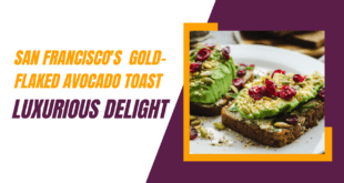 Gold Flaked Avocado Toast