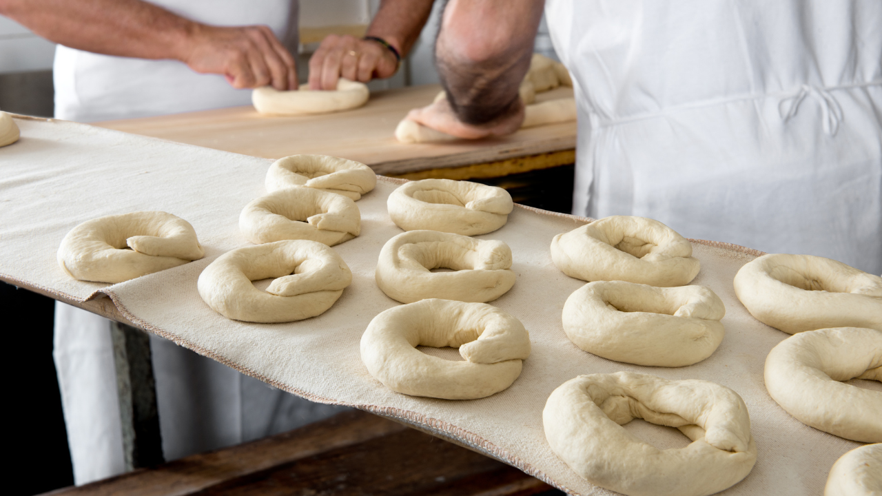 process of making Eggless and Milkless Donuts