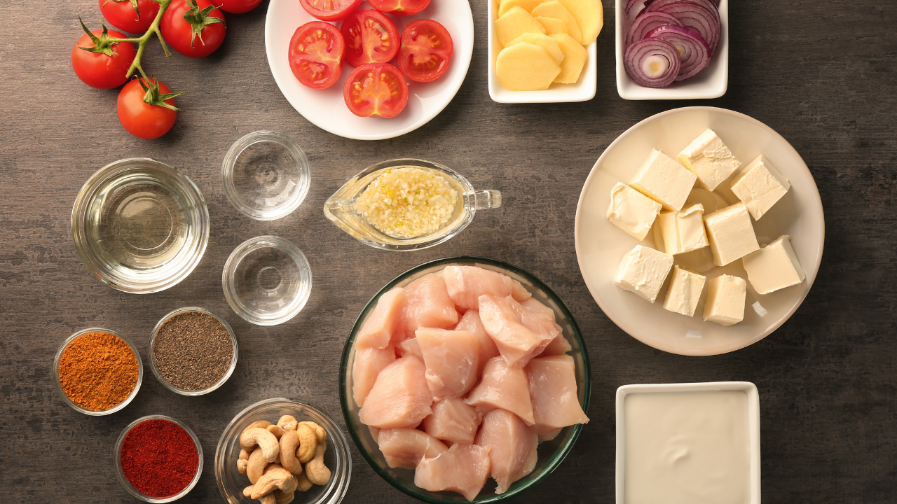 Ingredients for Cashew Chicken Recipe with Hoisin Sauce