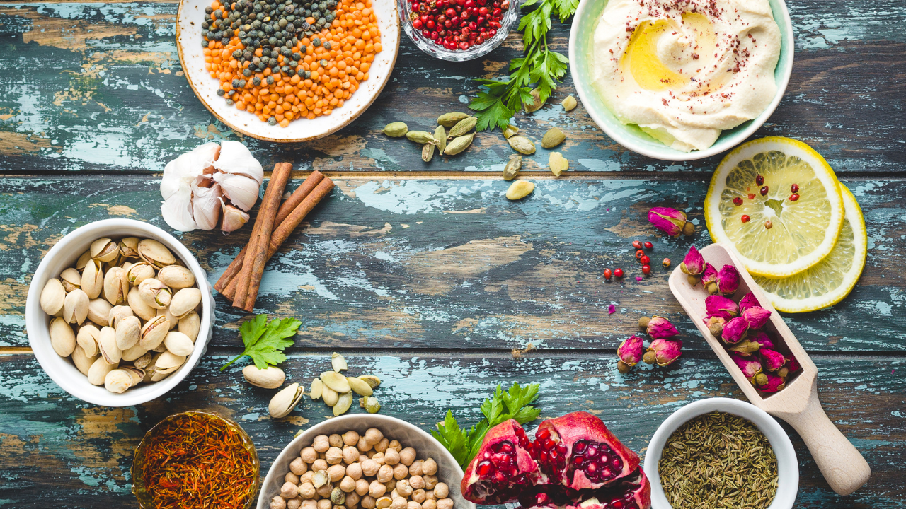 Ingredients for Middle Eastern Kunafa Dessert