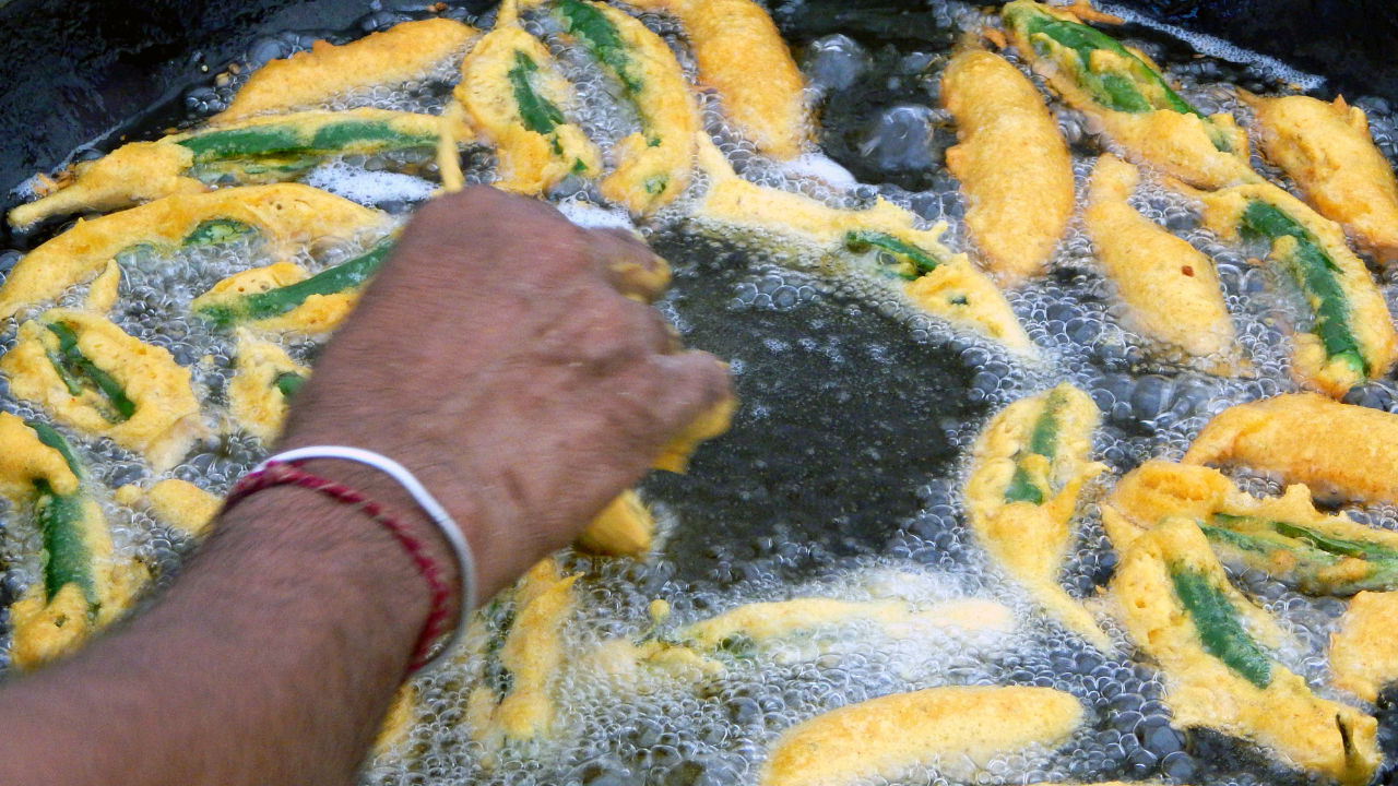 Preparation of Mirch Pakora Step-by-Step