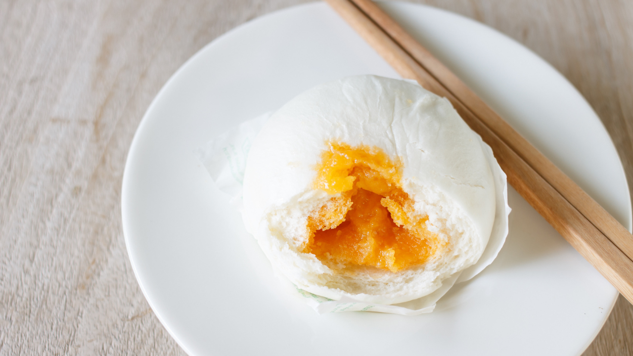 Chinese Pineapple Bun with Custard Filling