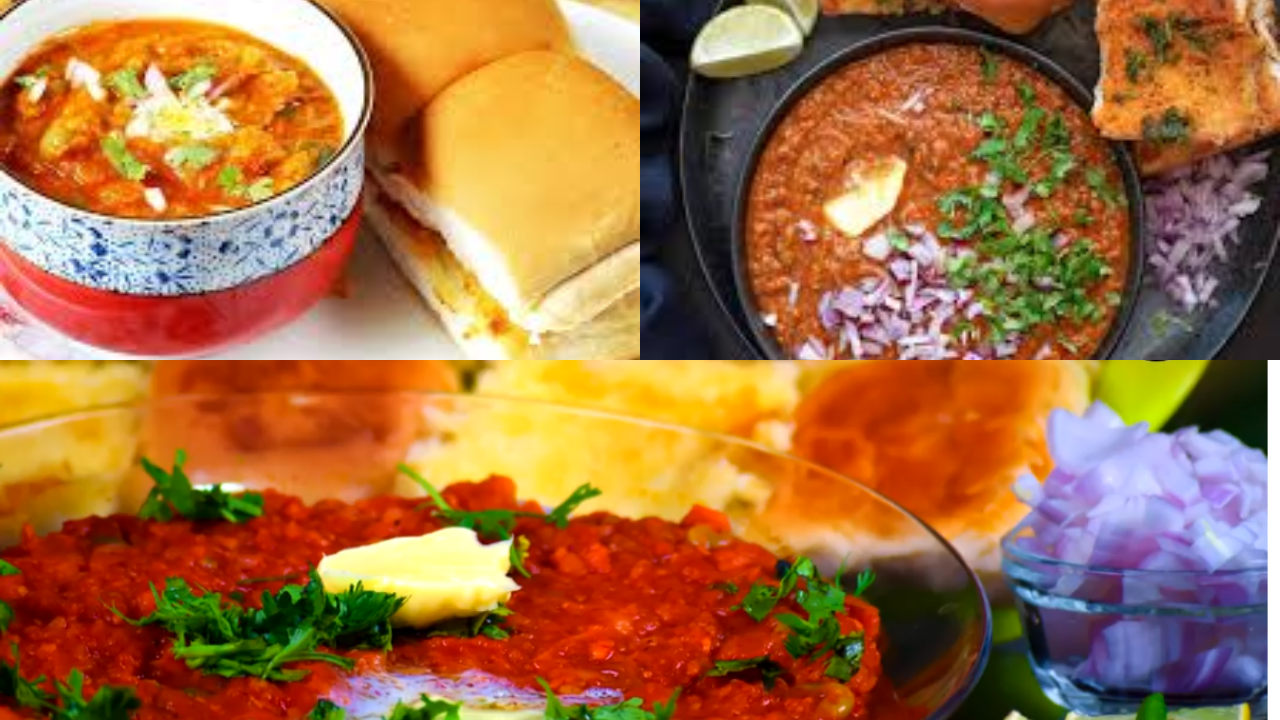 Pav Bhaji served hot with toasted pav