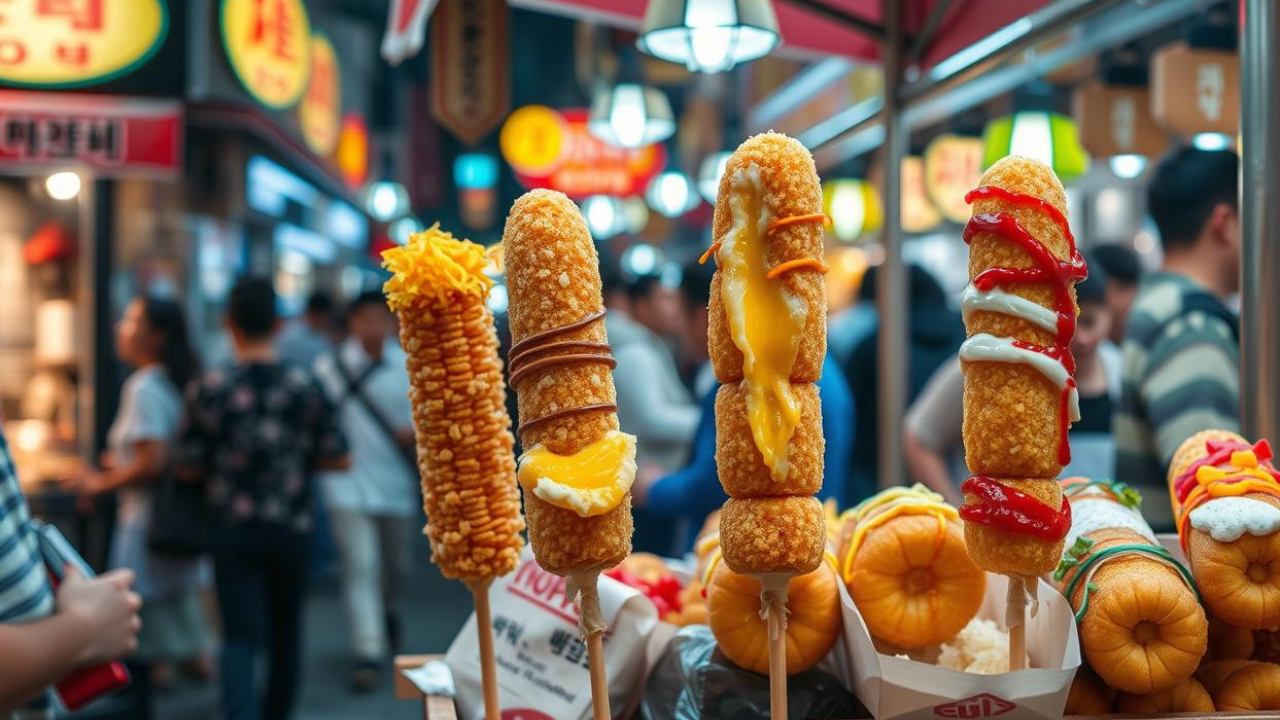 Fillings and Coatings of Korean corn dogs