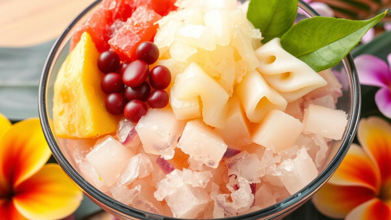 Halo-Halo ingredients