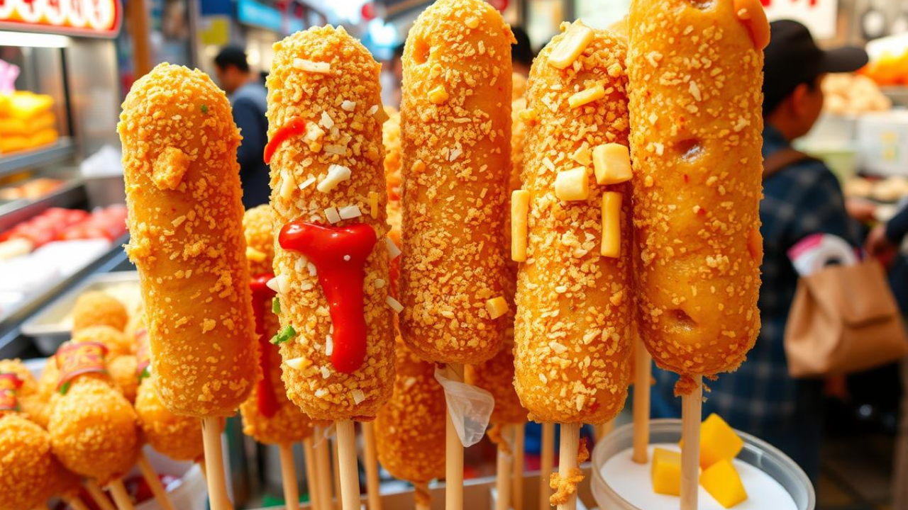 Korean corn dogs