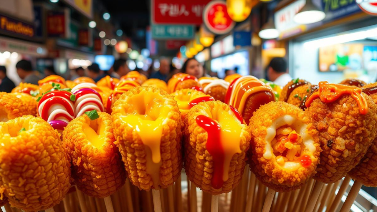 Traditional Korean street food